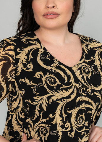 Черное кэжуал платье а-силуэт A'll Posa