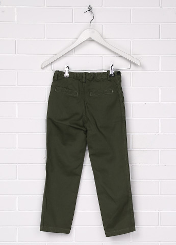 Темно-зеленые джинсовые демисезонные брюки зауженные Macchia