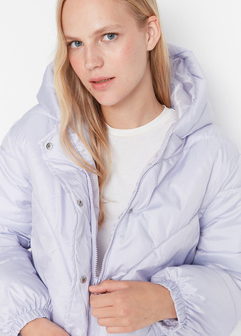 Світло-блакитна зимня куртка Trendyol