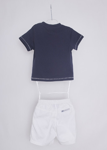 Темно-синий летний комплект (футболка, шорты) Marasil
