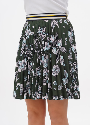Зеленая кэжуал цветочной расцветки юбка Ted Baker плиссе