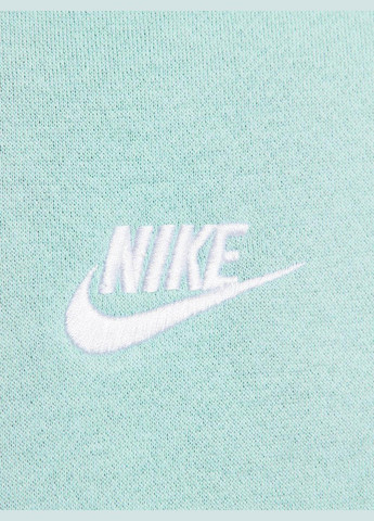 Блакитний світшот bv2662-309 Nike однотонний вишивка (319353040)