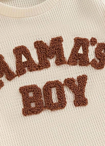 Кремовий літній костюм (футболка, шорти) з шортами SHEIN