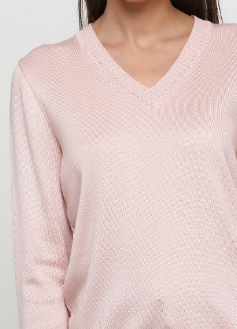 Светло-розовый демисезонный пуловер пуловер Only Women
