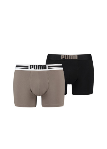 Мужское нижнее белье Placed Logo Boxer Shorts 2 Pack Puma (254340668)