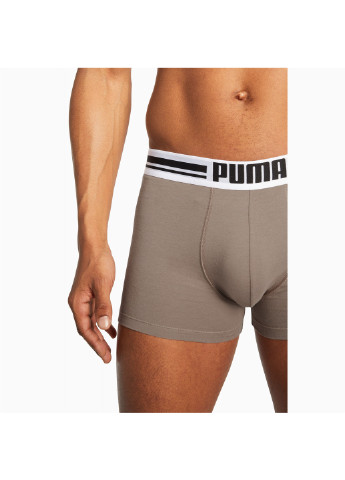 Мужское нижнее белье Placed Logo Boxer Shorts 2 Pack Puma (254340668)