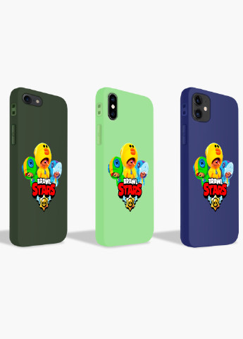 Чехол силиконовый Apple Iphone 8 plus Леон Бравл Старс (Leon Brawl Stars) (6154-1701) MobiPrint (219490696)
