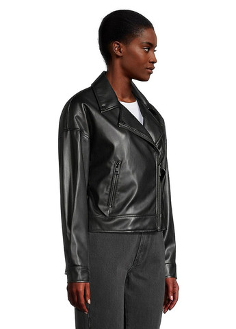 Черная демисезонная куртка косуха DKNY