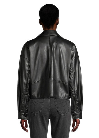 Черная демисезонная куртка косуха DKNY