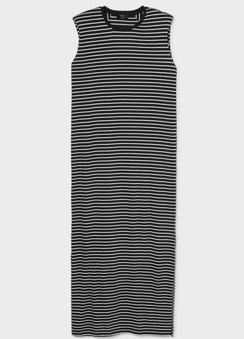 Комбинированное кэжуал платье платье-футболка C&A в полоску