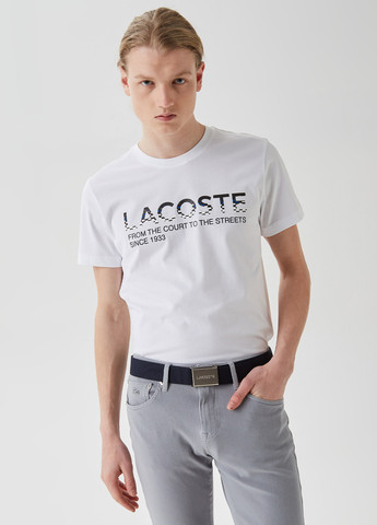 Белая футболка Lacoste