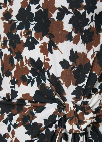 Комбинированное кэжуал платье футляр KOTON с цветочным принтом