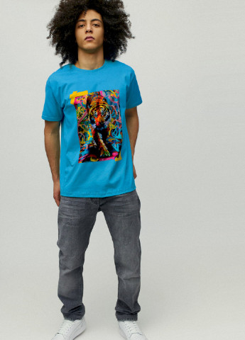 Світло-синя футболка чоловіча YAPPI