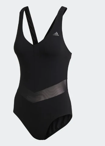 Черный летний купальник adidas