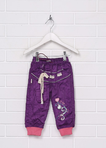 Фиолетовые спортивные зимние прямые брюки Aras