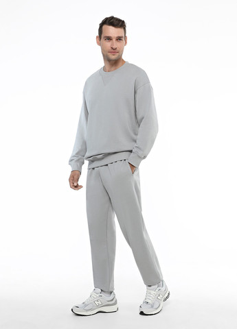 Светло-серый свитшот Promin однотонный без декора (364104038)