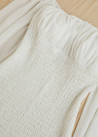 Білий кежуал сукня з відкритими плечима, футляр SHEIN однотонна