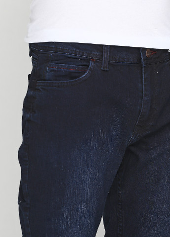 Темно-синие демисезонные со средней талией джинсы BIG & GRAYS