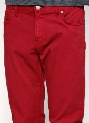 Бордовые кэжуал демисезонные прямые брюки Billabong
