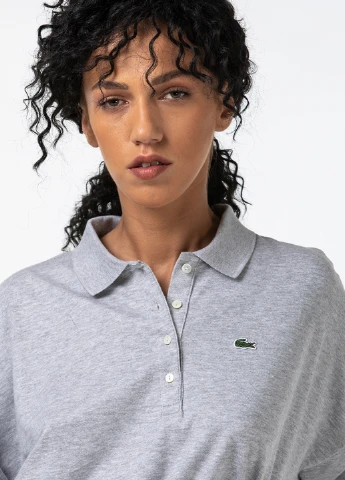Сіра кежуал сукня поло Lacoste меланжева