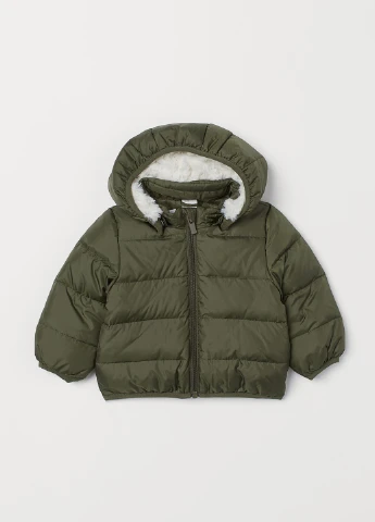 Оливковый зимний Пуховик H&M