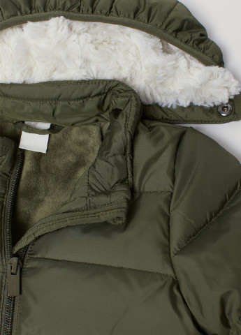 Оливковый зимний Пуховик H&M