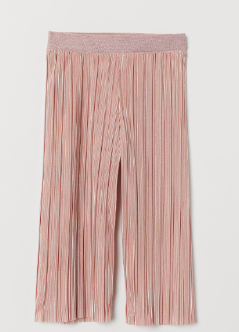 Розовые кэжуал летние брюки H&M