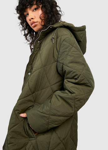 Оливкова (хакі) демісезонна куртка Boohoo