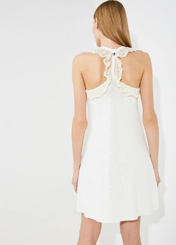 Молочное кэжуал платье а-силуэт Twinset однотонное