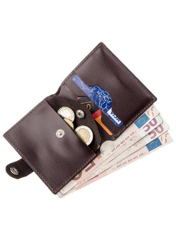 Чоловічий шкіряний гаманець 10х8,5х1 см Shvigel (252127227)