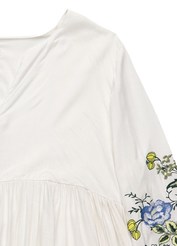 Білий кежуал сукня а-силует Rich & Royal однотонна