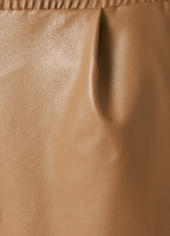 Капри KOTON однотонные коричневые кэжуалы искусственная кожа