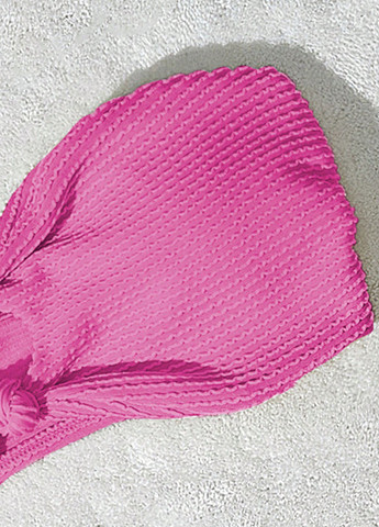 Розовый летний купальник (лиф, трусики) раздельный, бандо SHEIN