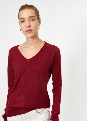 Вишневий демісезонний пуловер пуловер KOTON