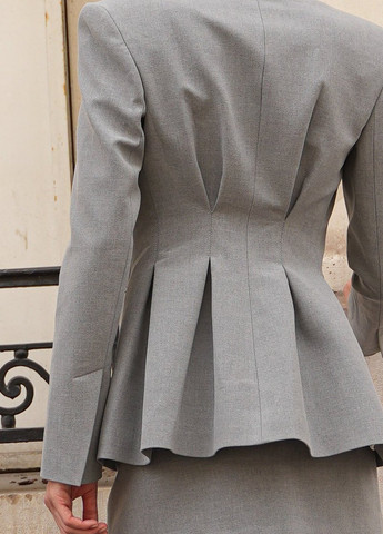 Серый женский жакет Gepur однотонный - демисезонный