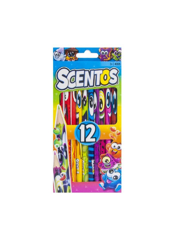 Олівці кольорові Ароматні олівці ФАНТАЗІЯ 12 кол. (40515) Scentos (254068538)