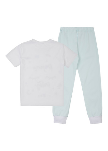 Біла всесезон піжама (футболка, штани) футболка + штани Garnamama