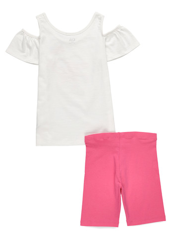 Рожевий літній комплект (футболка, шорти) C&A