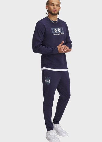 Темно-синие спортивные демисезонные джоггеры брюки Under Armour