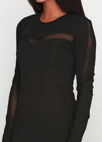 Черное кэжуал платье с длинным рукавом Gestuz однотонное