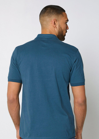 Голубой футболка-поло для мужчин Twisted Gorilla однотонная