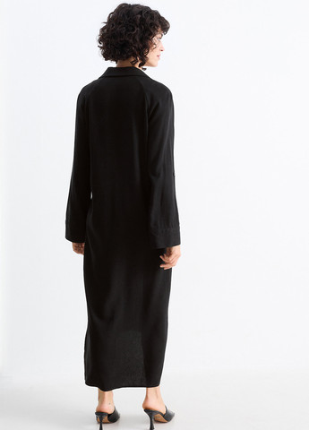 Чорна кежуал сукня сукня-сорочка C&A однотонна