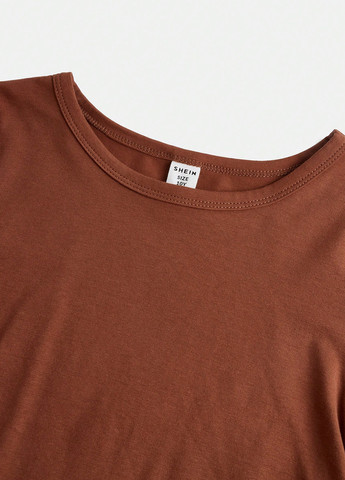 Разноцветный демисезонный кэжуал лонгслив SHEIN однотонный