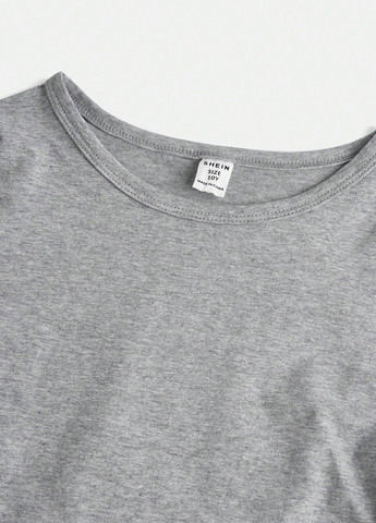 Разноцветный демисезонный кэжуал лонгслив SHEIN однотонный