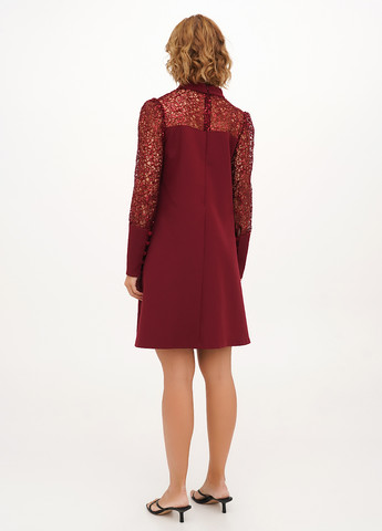 Бордова кежуал сукня а-силует Babylon однотонна