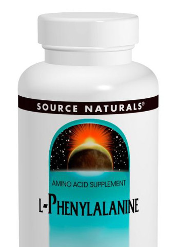 L-фенілаланін 500мг,, 100 таблеток Source Naturals (228293153)