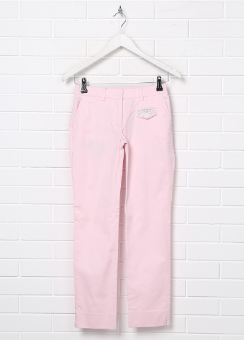 Розово-лиловые кэжуал демисезонные зауженные брюки Simonetta