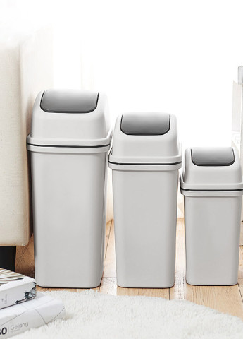 Відро для сміття з кришкою, 15 л 31,2х20,1х46,5 см MVM (254965929)