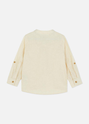 Бежевая кэжуал рубашка однотонная Primark