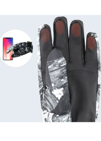 Зимние непродуваемые велосипедные лыжные перчатки спортивные сенсорные (472781-Prob) M Чёрно белые Francesco Marconi (250376079)